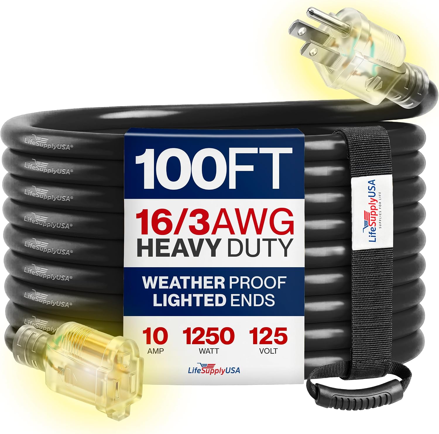 100FT Outdoor/Indoor Extension Cord